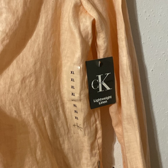 Calvin Klein Jeans women’s %100 Linen long sleeve Size XL NWT - Picture 6 of 11